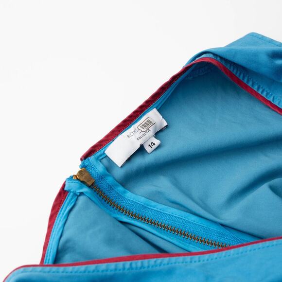 Roksanda x RTR Blue Twill Midi Dress - Picture 7 of 12